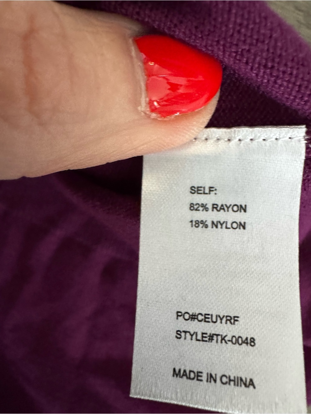 Paloma Sp Crewneck Top In Deep Plum — image 6 of 7